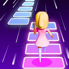 Взломанная Melody Run - Cute Popcat Music (Мелодия Ран)  [МОД Unlocked] - стабильная версия apk на Андроид