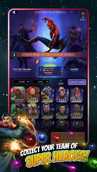 MARVEL Puzzle Quest: Hero RPG (Марвел Пазл Квест)  [МОД Mega Pack] Screenshot 2