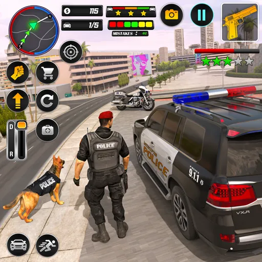 Police Car Chase Car Games  [МОД Mega Pack] Screenshot 1