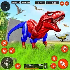 Взлом Real Dino Hunter 3D Gun Games (Уайлд Динозавр Хантер Ган Геймс)  [МОД Много монет] - стабильная версия apk на Андроид