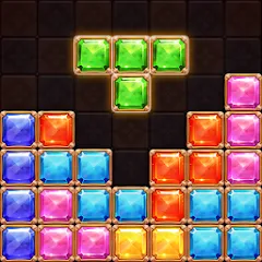 Скачать взломанную Puzzle Block Jewels (Пазл Блок Драгоценности)  [МОД Бесконечные монеты] - стабильная версия apk на Андроид