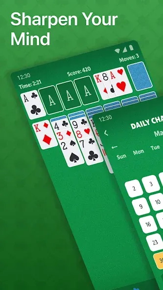 Solitaire - Classic Card Game (Солитер)  [МОД Mega Pack] Screenshot 2