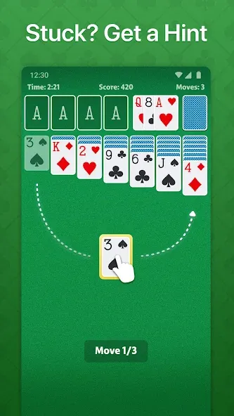 Solitaire - Classic Card Game (Солитер)  [МОД Mega Pack] Screenshot 4