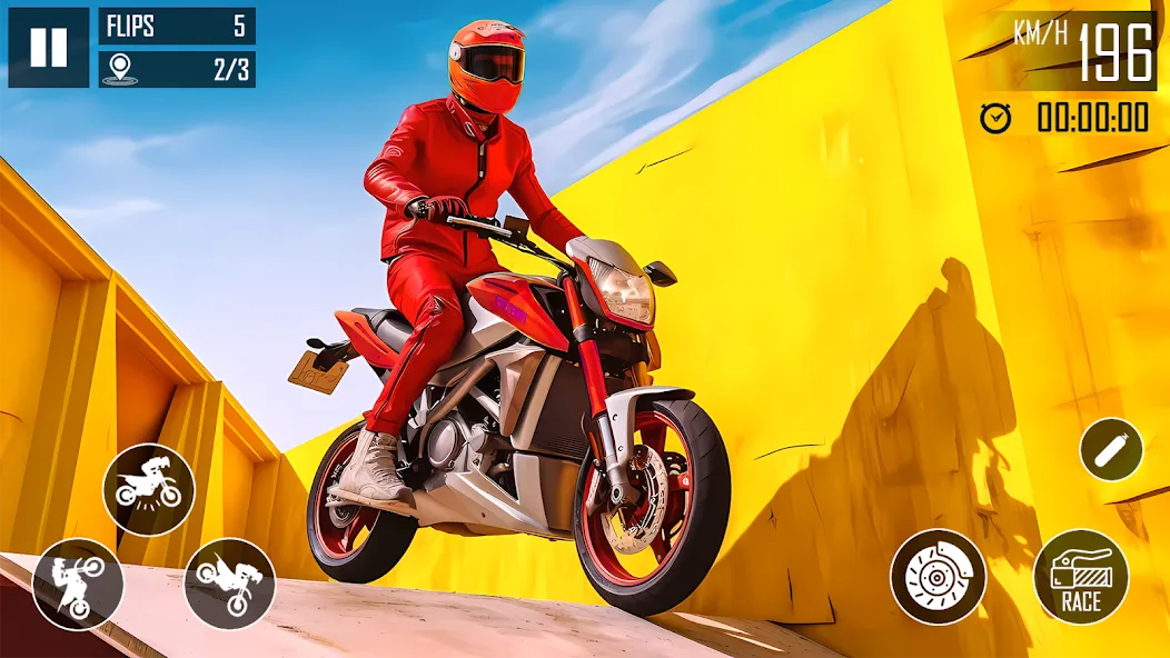 Ultimate Bike Stunt: Bike Game (Ультимейт Байк Стант)  [МОД Бесконечные деньги] Screenshot 3