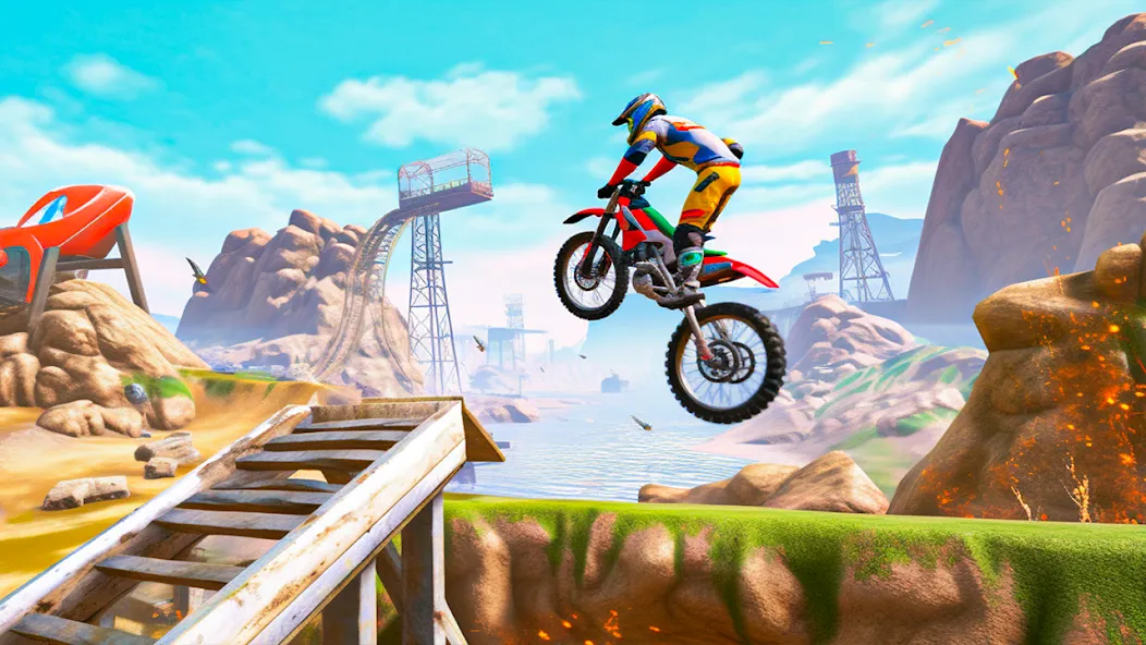 Ultimate Bike Stunt: Bike Game (Ультимейт Байк Стант)  [МОД Бесконечные деньги] Screenshot 4