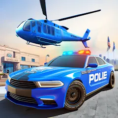 Скачать взломанную US Police Car Transporter Game (Полицейский транспорт игры)  [МОД Unlimited Money] - полная версия apk на Андроид