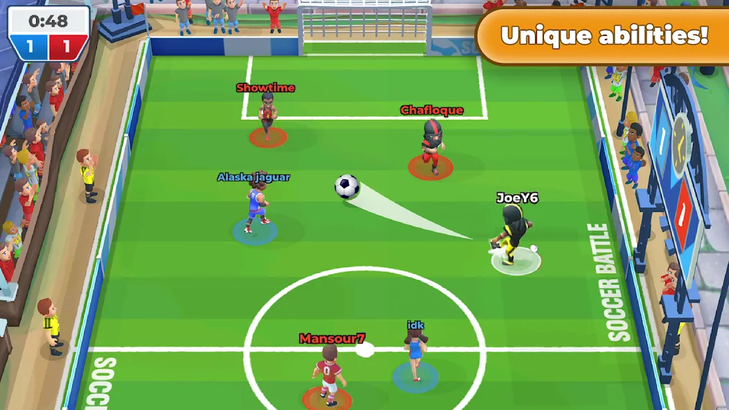 Soccer Battle -  PvP Football  [МОД Бесконечные деньги] Screenshot 3