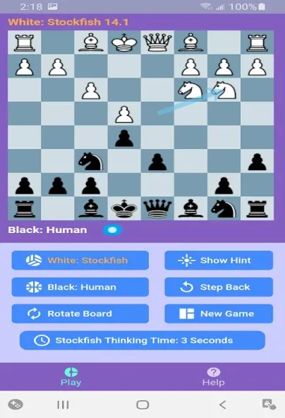 Chess With Stockfish 16  [МОД Бесконечные деньги] Screenshot 2