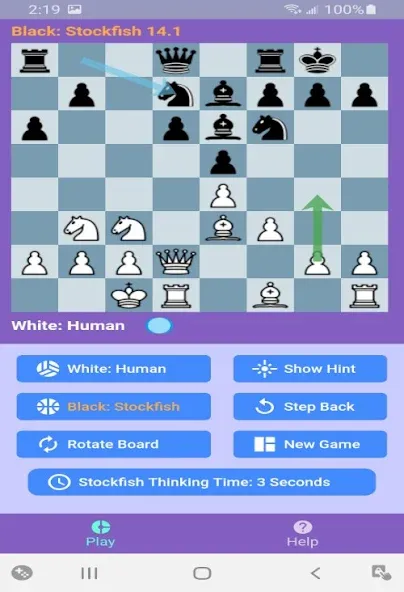 Chess With Stockfish 16  [МОД Бесконечные деньги] Screenshot 3