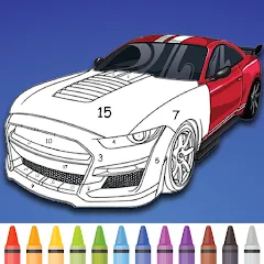 Скачать взлом Cars Color By Number (Цветные машины по номерам)  [МОД Unlocked] - стабильная версия apk на Андроид