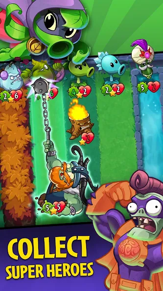 Plants vs. Zombies™ Heroes  [МОД Все открыто] Screenshot 1