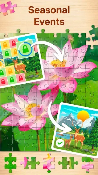 Jigsaw Puzzles - Puzzle Games  [МОД Unlimited Money] Screenshot 4