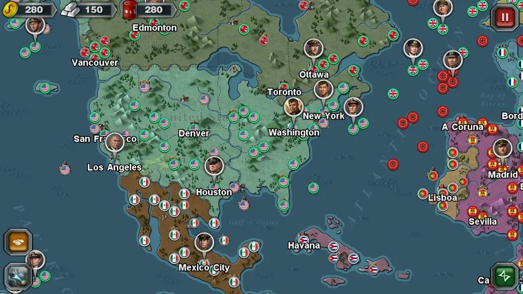 World Conqueror 3-WW2 Strategy (Ворлд Конкерор 3)  [МОД Много монет] Screenshot 2