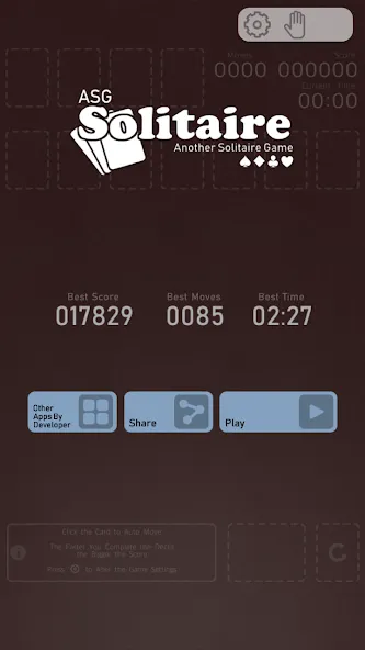 Solitaire - ASG (Солитр)  [МОД Бесконечные монеты] Screenshot 1