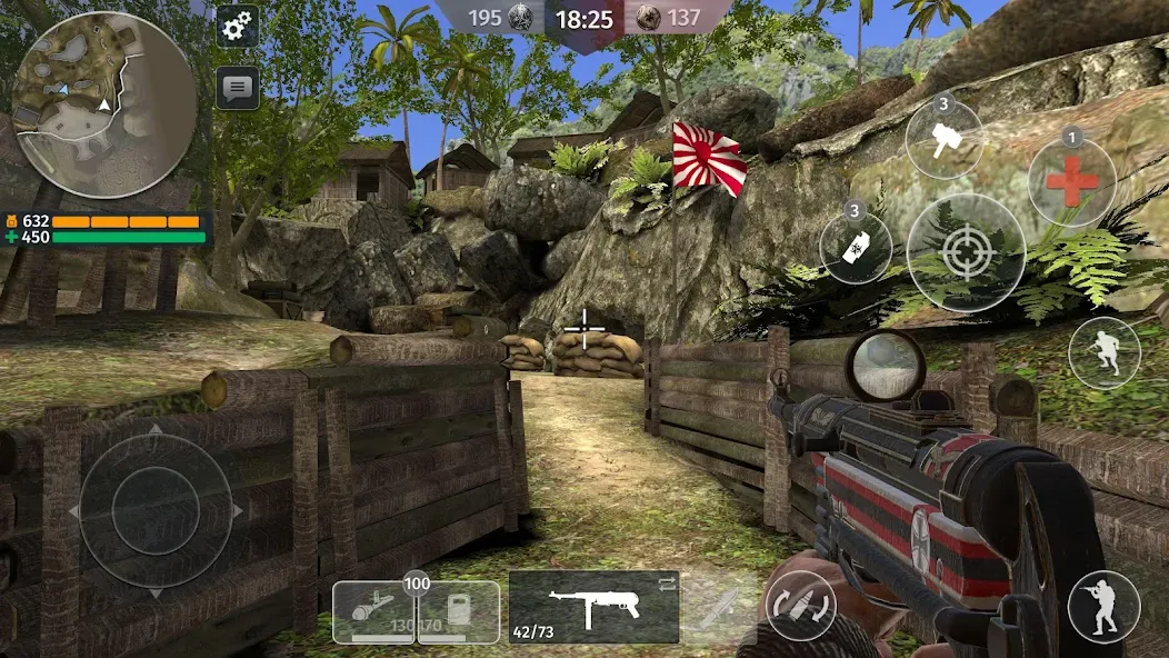 World War 2: Shooting Games (Вторая мировая война)  [МОД Много монет] Screenshot 1