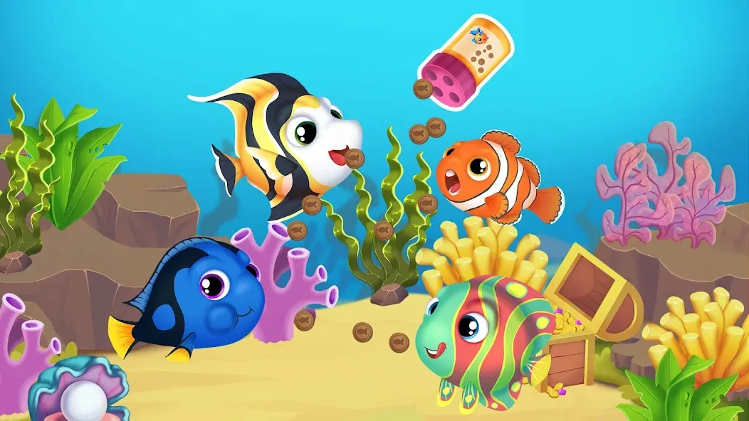 Baby Aquarium - Fish game  [МОД Меню] Screenshot 5