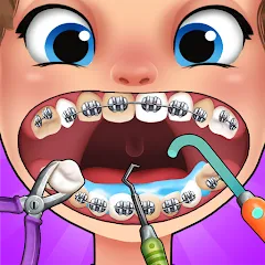 Взломанная Dentist games  [МОД Много монет] - полная версия apk на Андроид