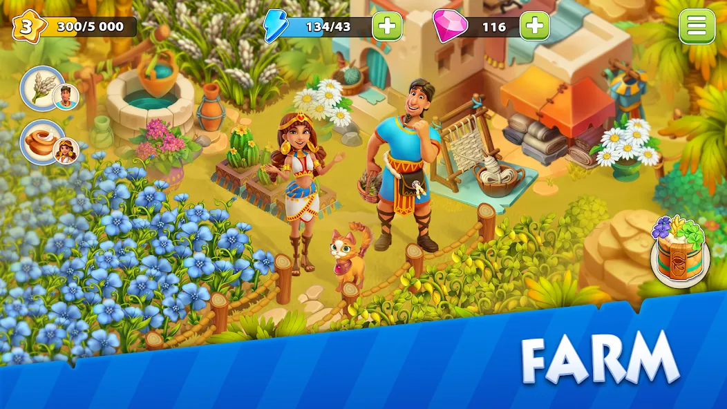 Nile Valley: Farm Adventure (Ниловская долина)  [МОД Меню] Screenshot 2