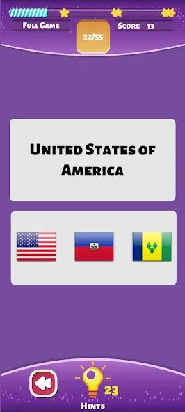 Country Flags World Quiz Game  [МОД Много монет] Screenshot 1