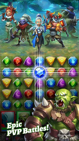 Dragon Strike: Puzzle RPG (Драгон Страйк)  [МОД Mega Pack] Screenshot 3