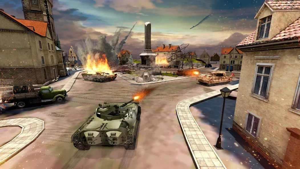 Tank Battle Army Games 2023  [МОД Бесконечные монеты] Screenshot 3