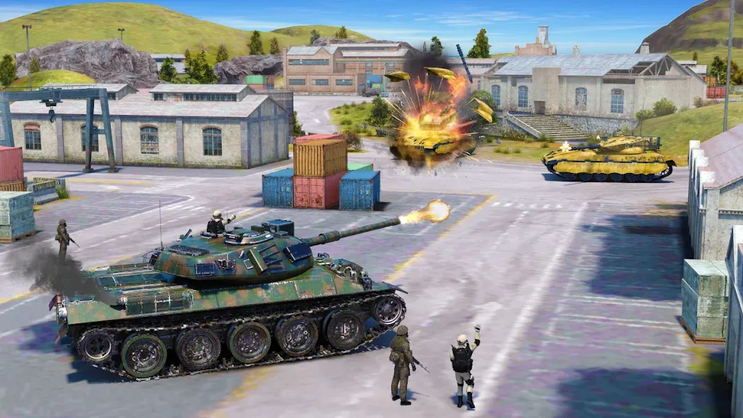 Tank Battle Army Games 2023  [МОД Бесконечные монеты] Screenshot 4