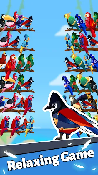 Bird Puzzle - Color Game  [МОД Бесконечные монеты] Screenshot 5