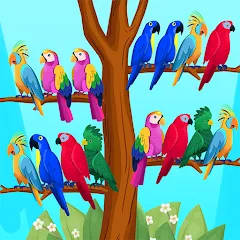 Скачать взлом Bird Puzzle - Color Game  [МОД Бесконечные монеты] - стабильная версия apk на Андроид