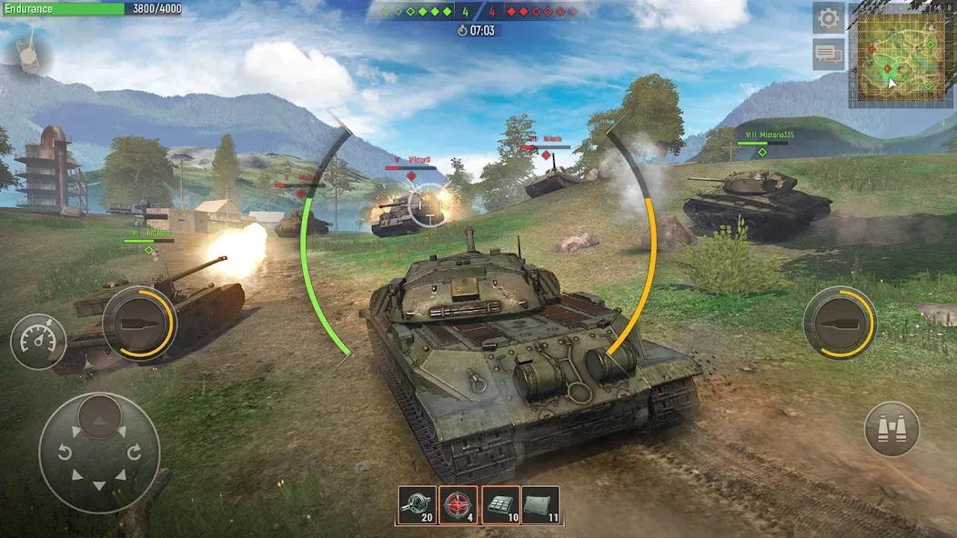 Battle Tanks: Tank Games WW2 (Бэтл Тэнкс)  [МОД Бесконечные монеты] Screenshot 5