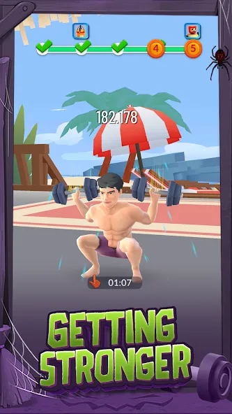 Idle Gym Life: Strong Man (Айдл Джим Лайф)  [МОД Все открыто] Screenshot 2