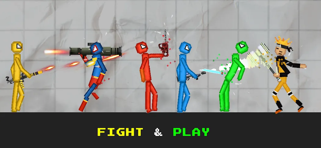 Stickman Playground (тикман Плейграунд)  [МОД Unlimited Money] Screenshot 4