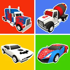 Взлом Superhero Car Merge Battle  [МОД Menu] - стабильная версия apk на Андроид