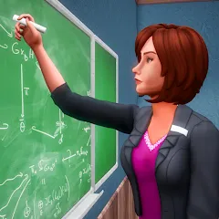 Взломанная High School Teacher Simulator  [МОД Бесконечные монеты] - последняя версия apk на Андроид