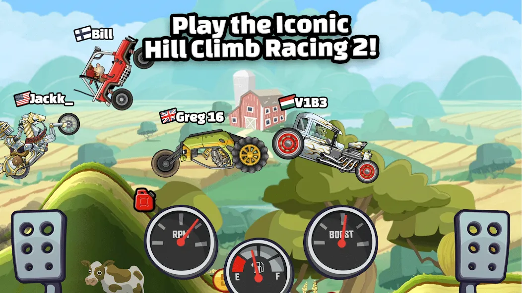 Hill Climb Racing 2 (Хилл Клаим Рейсинг 2)  [МОД Все открыто] Screenshot 1