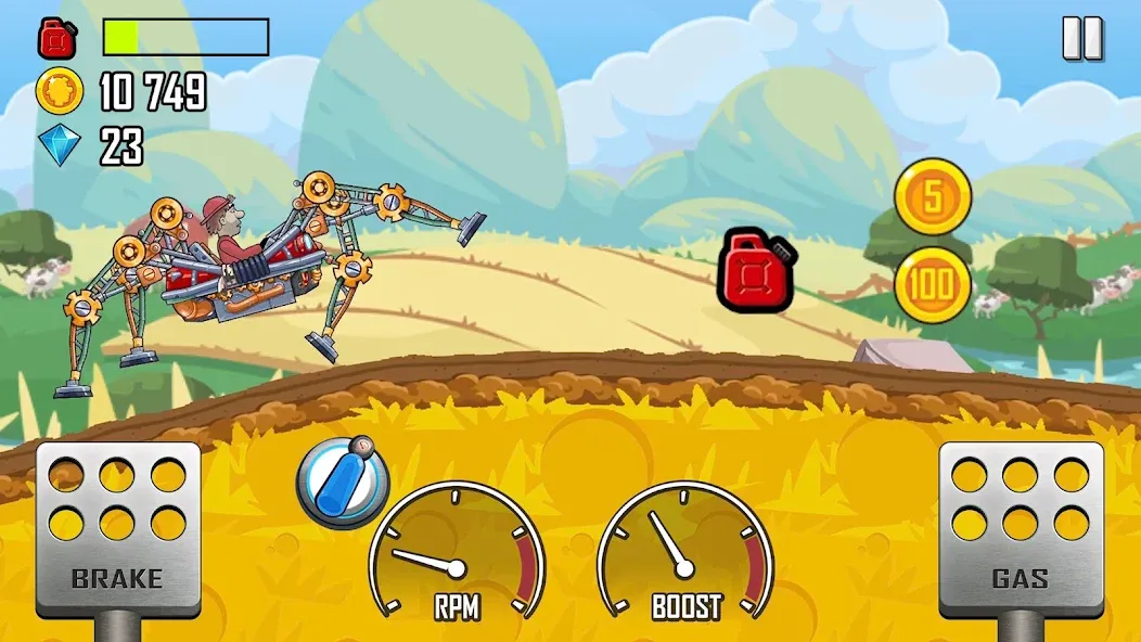 Hill Climb Racing (Хилл Клайм Рейсинг)  [МОД Menu] Screenshot 2