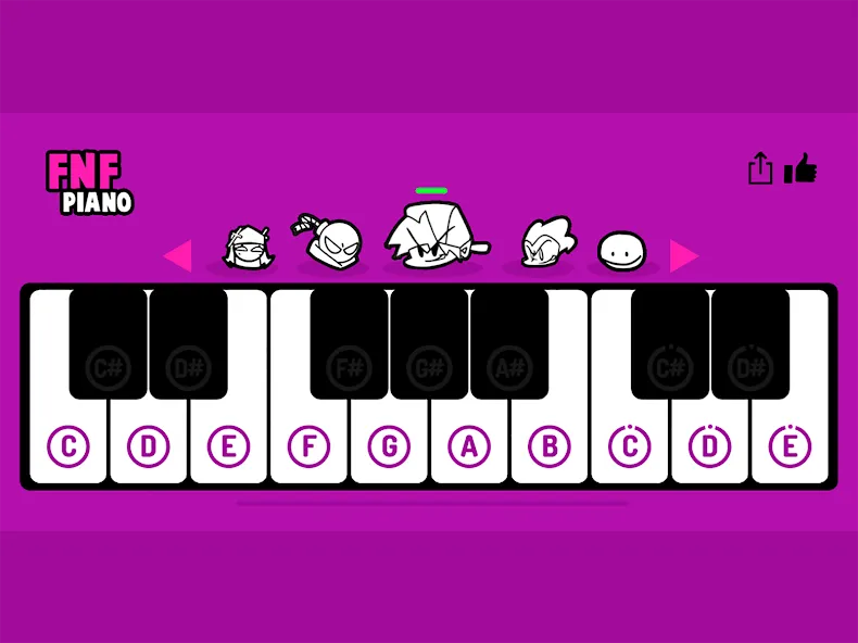 FNF Piano (ФНФ Пиано)  [МОД Много денег] Screenshot 4