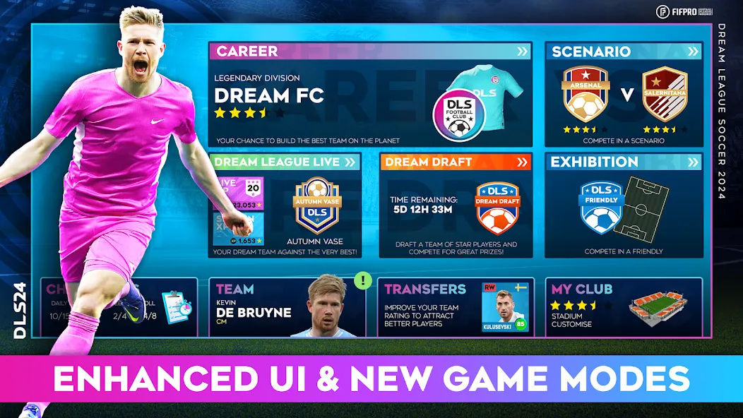 Dream League Soccer 2024 (Дрим Лиг Соккер 2023)  [МОД Меню] Screenshot 1