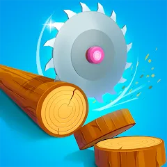 Взлом Idle Cutter: Wood Slice (Айдл Катер)  [МОД Бесконечные монеты] - стабильная версия apk на Андроид