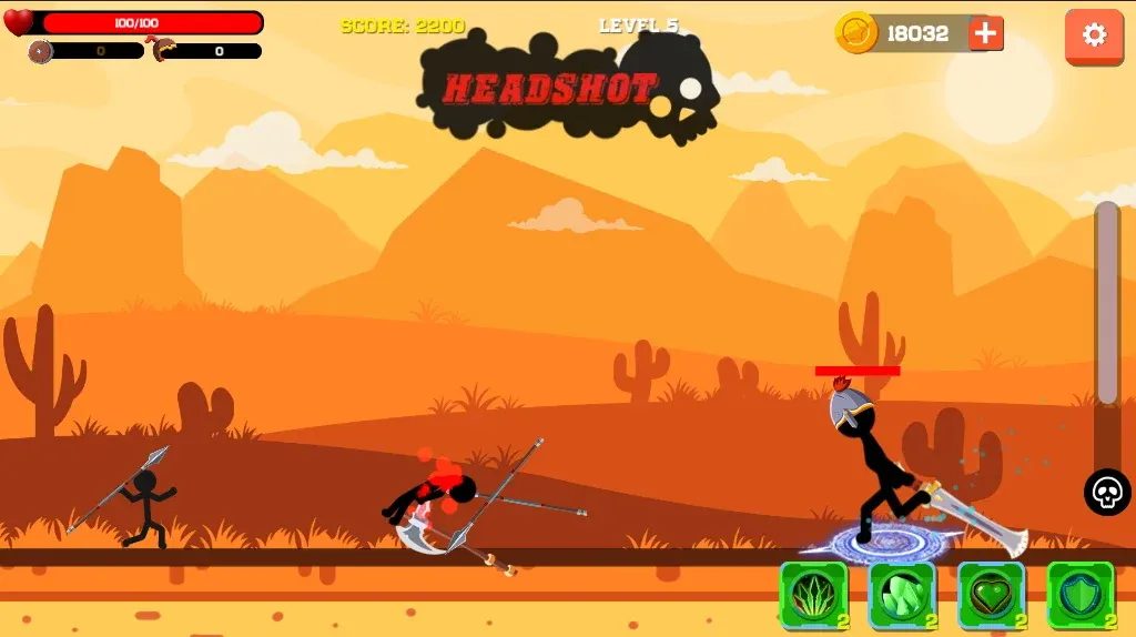 Spear war with Stickman (Спир вар)  [МОД Много монет] Screenshot 2