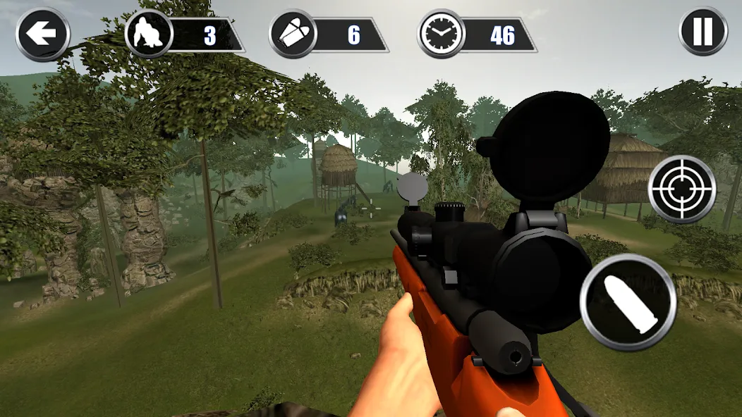 Gorilla Hunter: Hunting games (Горилла Хантер)  [МОД Меню] Screenshot 3