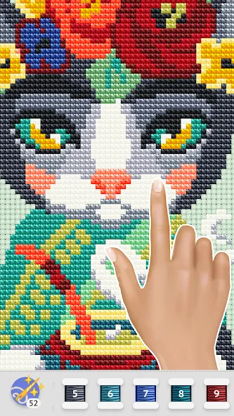 Cross Stitch Club (Кросс Стич Клуб)  [МОД Бесконечные монеты] Screenshot 3