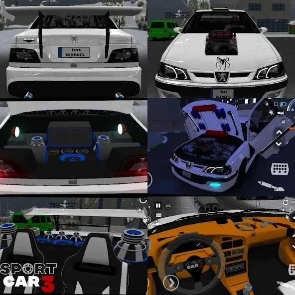 Sport car 3 : Taxi & Police - (Спорткар 3)  [МОД Unlimited Money] Screenshot 1