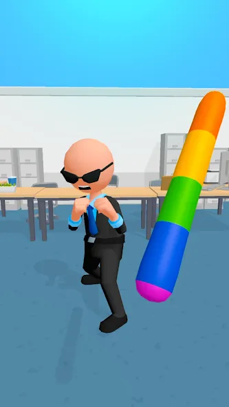 Crazy Office — Slap & Smash  [МОД Бесконечные монеты] Screenshot 1