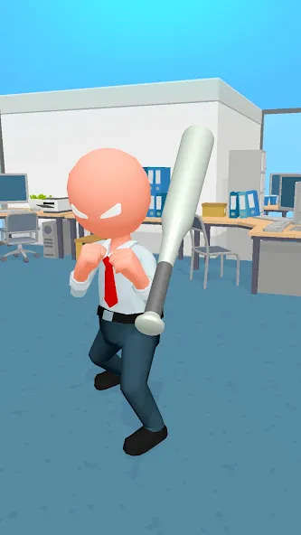 Crazy Office — Slap & Smash  [МОД Бесконечные монеты] Screenshot 3