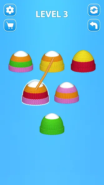 Cozy Knitting: Sorting games (Кози Ниттинг)  [МОД Unlocked] Screenshot 1