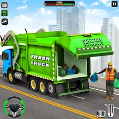 Скачать взломанную Trash Truck Games Simulator 3D  [МОД Все открыто] - полная версия apk на Андроид