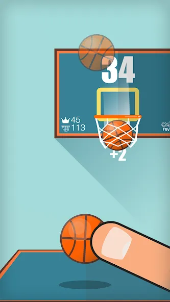 Basketball FRVR - Dunk Shoot (Баскетбол ФРВР)  [МОД Mega Pack] Screenshot 2