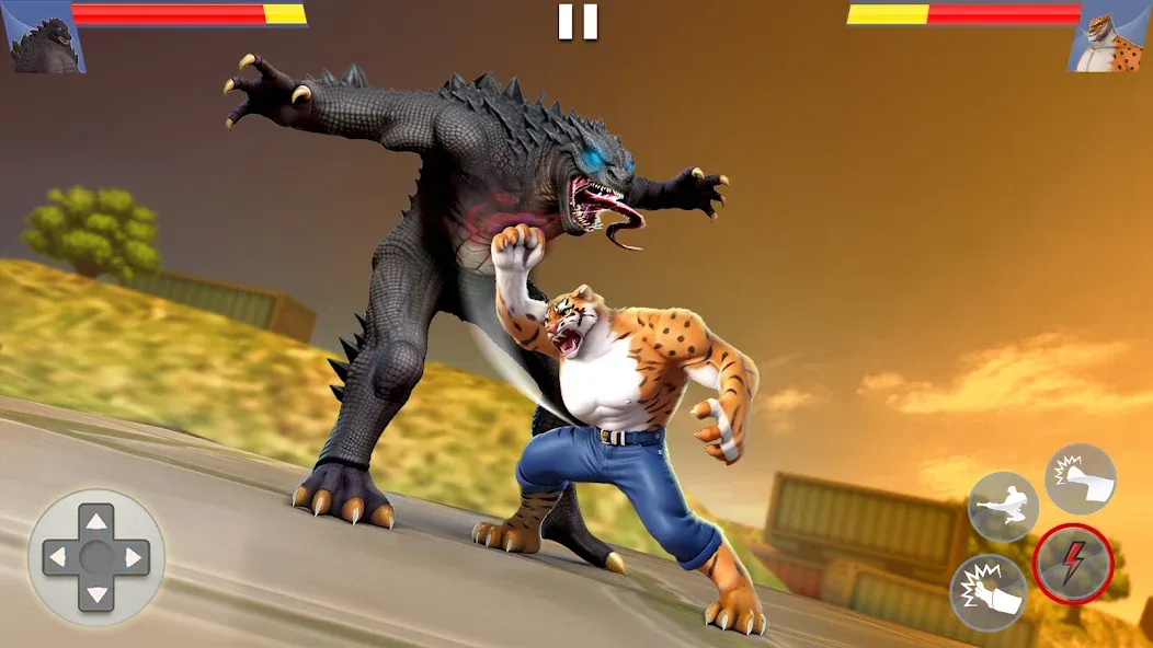 Kung Fu Animal: Fighting Games (Кунгфу животное)  [МОД Меню] Screenshot 1