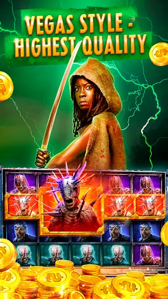 The Walking Dead Casino Slots (Зе Вокинг Дед Казино Слотс)  [МОД Меню] Screenshot 1