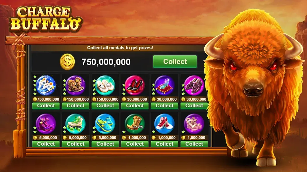 Charge Buffalo Slot-TaDa Games (Чардж Буффало Слот)  [МОД Много денег] Screenshot 5